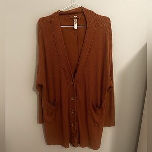 Free People Intimately oversized cardigan XS/Small tan brown